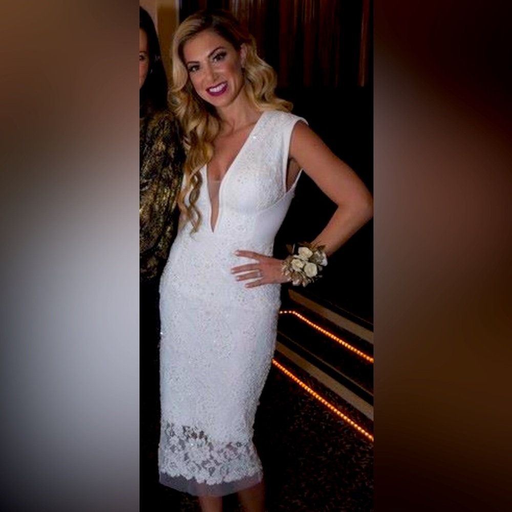 Gorgeous White Lace Jovani Dress!